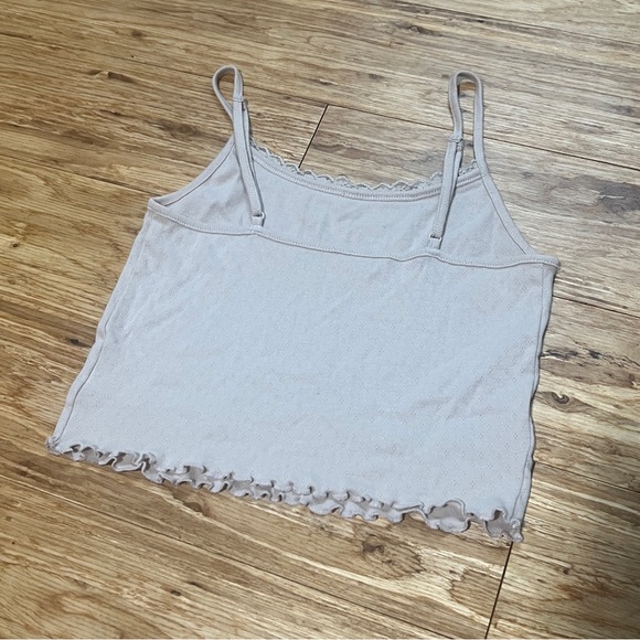 American Eagle Pointelle Lace Bow Cami - Picture 7 of 8